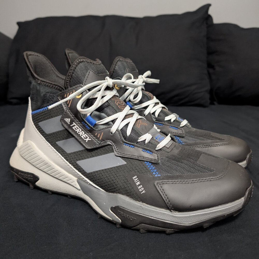 Adidas Terrex Hyperblue Mid Rain.Rdy - Size 11 - Black Grey Royal Blue